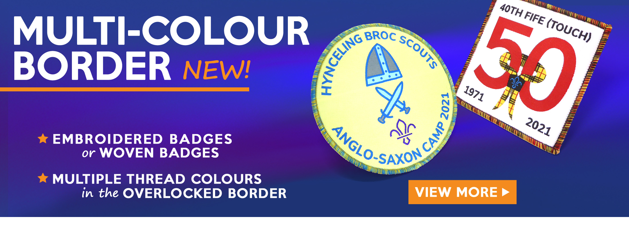 Multi-Coloured Border Badges